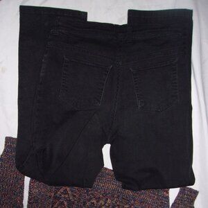 🌟 size 8 womens pants jeans black denim pant stretch black medium